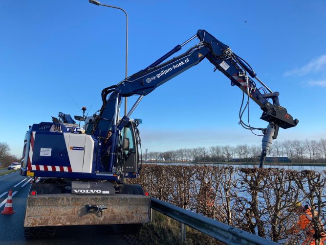 Grondboor graafmachine