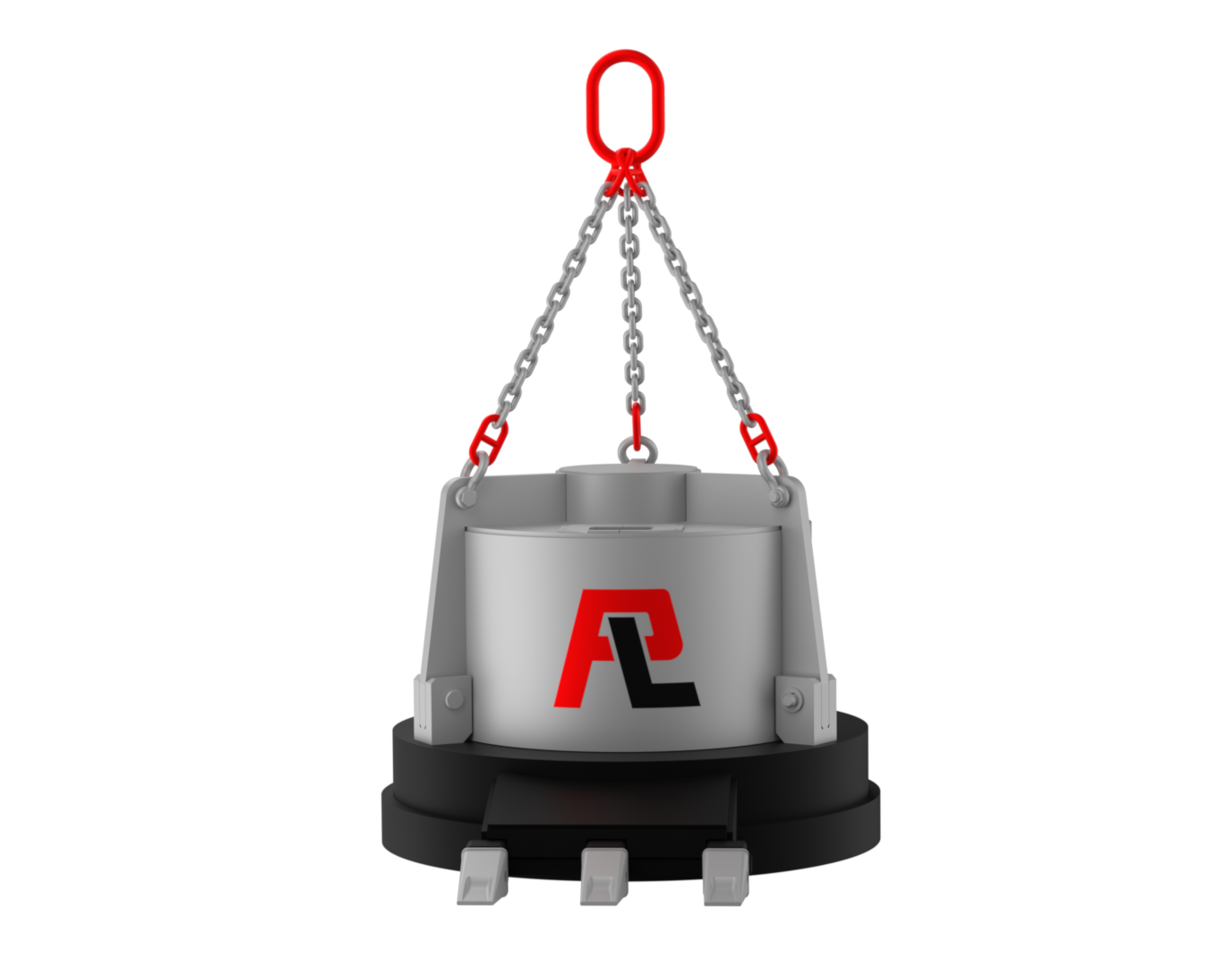 Hydraulische magneet Pladdet