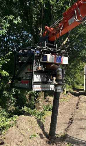 Pladdet grondzuigunit