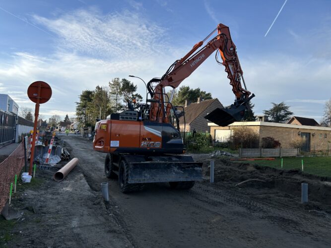 Hitachi ZX150W-7 mobiele graafmachine