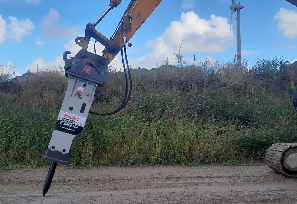 Pladdet hydraulische sloophamer