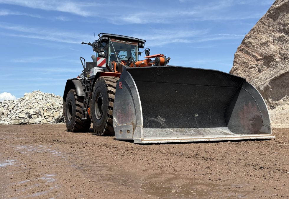 Pladdet shovel laadbak